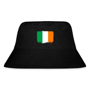 Irland Flagge Vintage Irische Fahne Dublin - Stanley/Stella recycelter Bucket Hat - Schwarz - Vorne