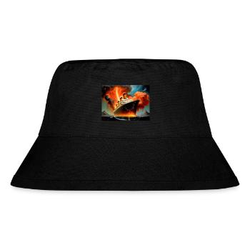 Zorn der Natur #11 - Stanley/Stella recycelter Bucket Hat - Schwarz - Vorne