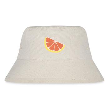 Grapefruit-Scheibe - Stanley/Stella recycelter Bucket Hat - Naturweiß - Vorne