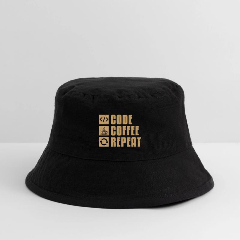 Coffee Coding Programmer Coder Developer Nerd Coff Stanley/Stella Recycled Bucket Hat