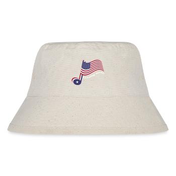 Country-Musik - Stanley/Stella recycelter Bucket Hat - Naturweiß - Vorne