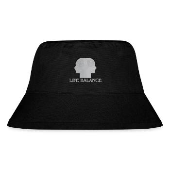 Life balance - Stanley/Stella recycelter Bucket Hat - Schwarz - Vorne