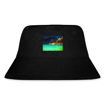 HERBST TRAUM - Stanley/Stella recycelter Bucket Hat - Schwarz - Vorne