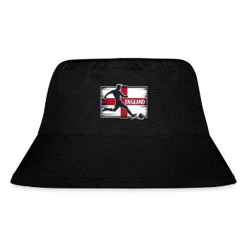 England football - English soccer player - Stanley/Stella Recycled Bucket Hat - black - Front