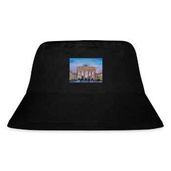 Brandenburger Tor - Stanley/Stella recycelter Bucket Hat - Schwarz - Vorne