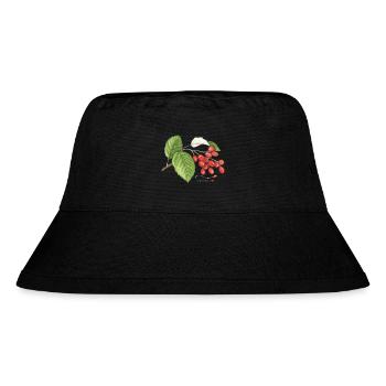Echte Mehlbeere (Sorbus aria) - Stanley/Stella recycelter Bucket Hat - Schwarz - Vorne
