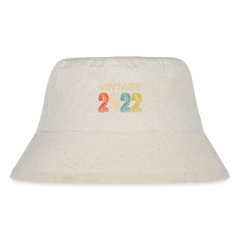 Jahrgang 2022 Retro - Bestseller - Stanley/Stella recycelter Bucket Hat - Naturweiß - Vorne