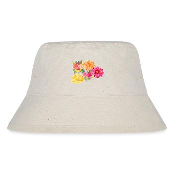 Frühlings - Stanley/Stella recycelter Bucket Hat - Naturweiß - Vorne