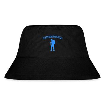 walking nordic - Stanley/Stella recycelter Bucket Hat - Schwarz - Vorne