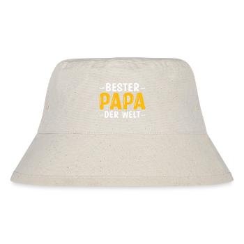 Bester Papa - Stanley/Stella recycelter Bucket Hat - Naturweiß - Vorne
