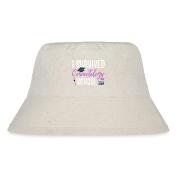 I Survived Cosmetology School - Stanley/Stella recycelter Bucket Hat - Naturweiß - Vorne
