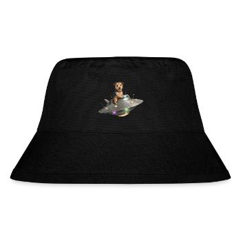 Space Terrier: Reise ins Unbekannte - Stanley/Stella recycelter Bucket Hat - Schwarz - Vorne