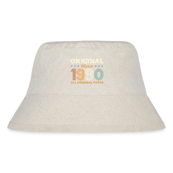 35th Birthday Gift Husband Original March 1990 - Stanley/Stella Recycled Bucket Hat - natural - Front