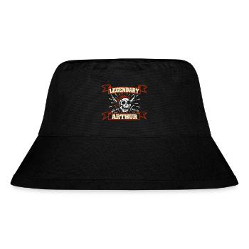 Arthur - Stanley/Stella recycelter Bucket Hat - Schwarz - Vorne