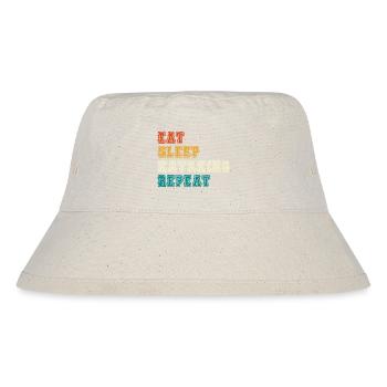 Eat Sleep Kayaking Repeat - Stanley/Stella recycelter Bucket Hat - Naturweiß - Vorne