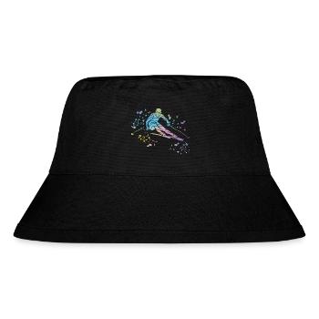 Alpine skiing Winter sports Nordic skiing - Stanley/Stella Recycled Bucket Hat - black - Front