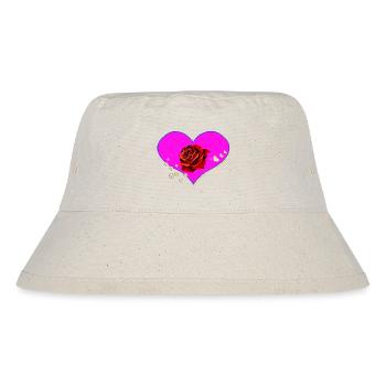0herzen, rosen, perlen - Stanley/Stella recycelter Bucket Hat - Naturweiß - Vorne