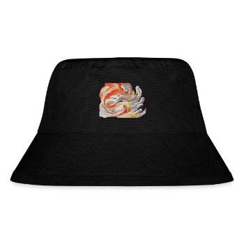 PHÖNIX  - Stanley/Stella recycelter Bucket Hat - Schwarz - Vorne