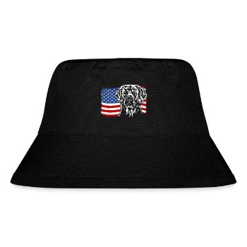Golden Retriever America Flag Dogs Wilsigns - Bob recyclé Stanley/Stella - noir - Devant