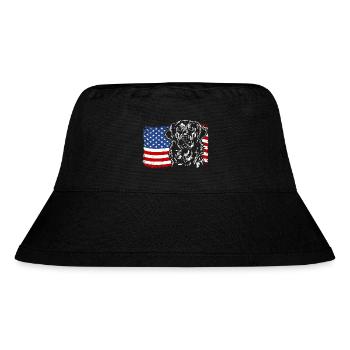 Golden Retriever America Flag Dogs Wilsigns - Bob recyclé Stanley/Stella - noir - Devant
