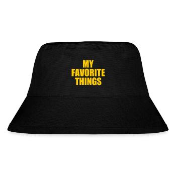 my favorite things - Stanley/Stella recycelter Bucket Hat - Schwarz - Vorne