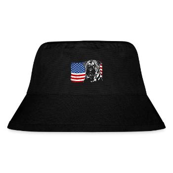 Chinois Shar-Pei Amérique Flag Dogs Wilsigns - Bob recyclé Stanley/Stella - noir - Devant