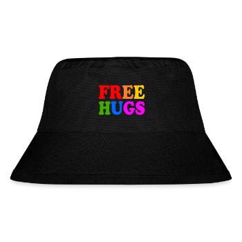 Free hugs - Stanley/Stella recycelter Bucket Hat - Schwarz - Vorne