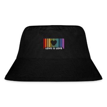Code à barres arc-en-ciel Love Is Love - Bob recyclé Stanley/Stella - noir - Devant