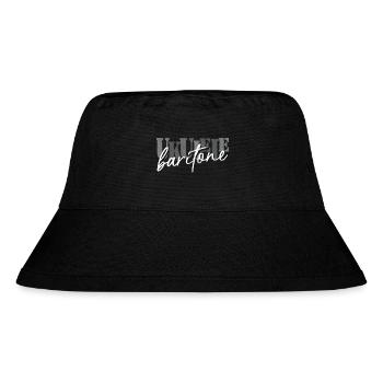 Baritone ukulele schwarz weiß - Stanley/Stella recycelter Bucket Hat - Schwarz - Vorne