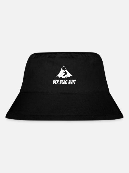 Skifahren - Der Berg ruft - Stanley/Stella recycelter Bucket Hat - Schwarz