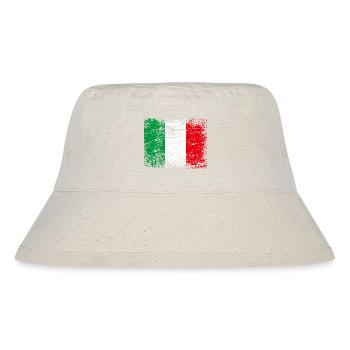 Italian flag in vintage style - Stanley/Stella Recycled Bucket Hat - natural - Front