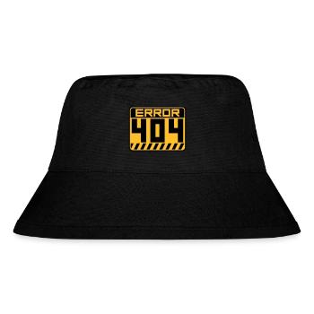 Error 404 Shield Warning - Stanley/Stella Recycled Bucket Hat - black - Front