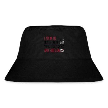 speak lyrics and sarcasm - Stanley/Stella Recycled Bucket Hat - black - Front