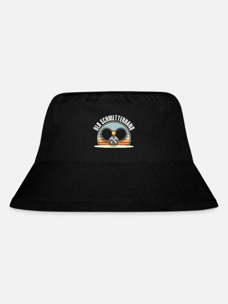 Tischtennis Old Schmetterhand - Stanley/Stella recycelter Bucket Hat - Schwarz
