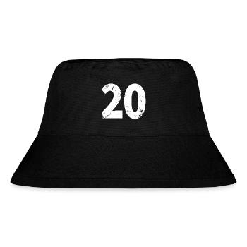 Cool Number 20 - 20 ans 20th Birthday Gift - Bob recyclé Stanley/Stella - noir - Devant