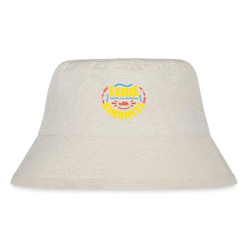 FÜHREN SIE MIT FREUNDLICHKEIT - Stanley/Stella recycelter Bucket Hat - Naturweiß - Vorne
