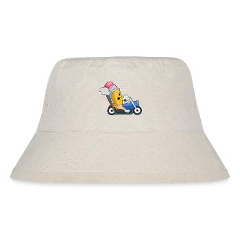 Pencil Motorcycle - Stanley/Stella Recycled Bucket Hat - natural - Front