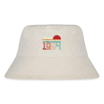 Vintage Geburtstag Retro Sonnenuntergang Design - Stanley/Stella recycelter Bucket Hat - Naturweiß - Vorne