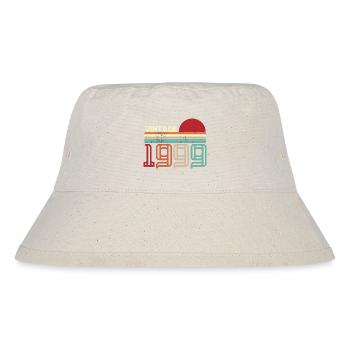 Jahrgang 1999 Geburtstag Retro Sonnenuntergang Design - Stanley/Stella recycelter Bucket Hat - Naturweiß - Vorne