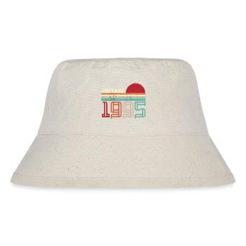 Vintage 1995 Geburtstag Retro Sonnenuntergang Design - Stanley/Stella recycelter Bucket Hat - Naturweiß - Vorne