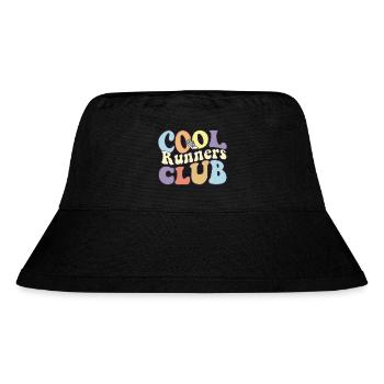 Cool Runners Club Running Marathon Athlete - Stanley/Stella recycelter Bucket Hat - Schwarz - Vorne