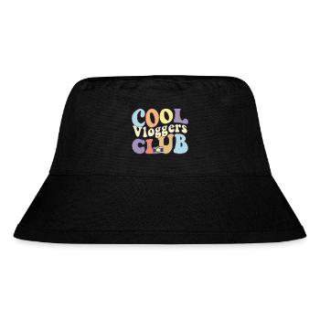 Cool Vloggers Club Social Media Content Creator - Stanley/Stella recycelter Bucket Hat - Schwarz - Vorne