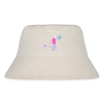 4th birthday mermaid - Stanley/Stella Recycled Bucket Hat - natural - Front