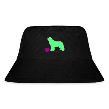 Love is a Newfoundland 012 - Stanley/Stella recycelter Bucket Hat - Schwarz - Vorne