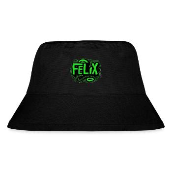 Felix Name Graffiti grün - Stanley/Stella recycelter Bucket Hat - Schwarz - Vorne