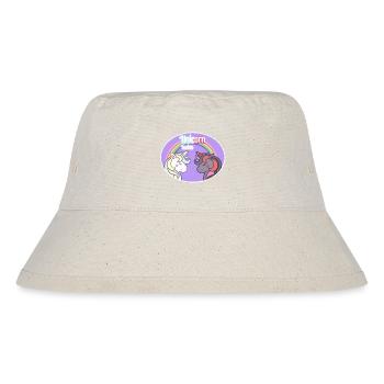 Einhorn-Zwillinge - Stanley/Stella recycelter Bucket Hat - Naturweiß - Vorne