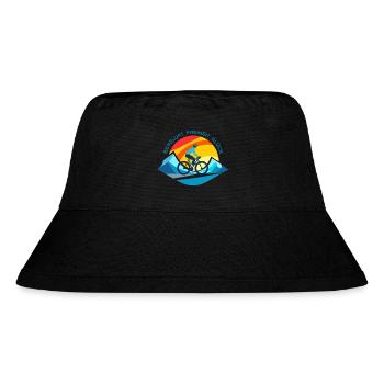Bergluft - Freiheit - Glück - Stanley/Stella recycelter Bucket Hat - Schwarz - Vorne