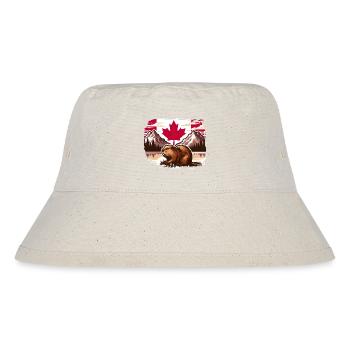 Kanada Bieber 4 - Stanley/Stella recycelter Bucket Hat - Naturweiß - Vorne