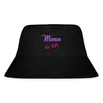 MOM. MOTHER'S DAY. HAPPY MOTHER'S DAY - Stanley/Stella Recycled Bucket Hat - black - Front