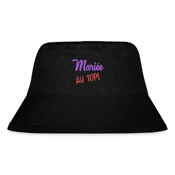 WEDDING - Stanley/Stella Recycled Bucket Hat - black - Front